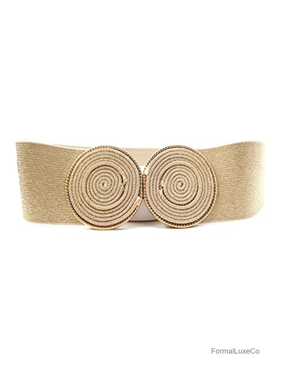 Women's Stretch Cinch Belt with Alloy Buckle Elastic Waistband